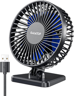 Gaiatop - Ventilador de escritorio USB, pequeño pero potente, perso...