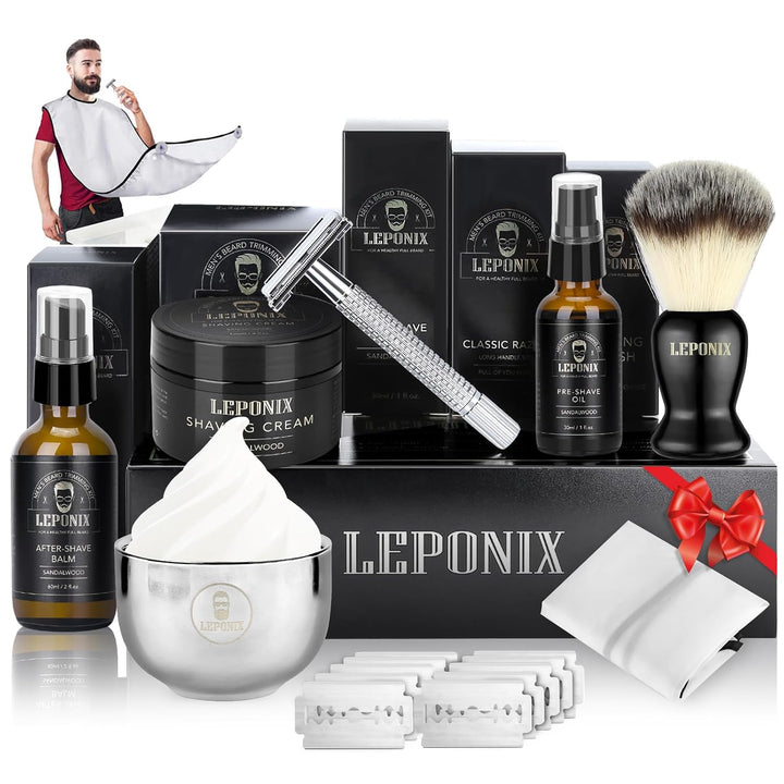 Kit de afeitado para hombres - Set de regalo de amigo secreto, incl...