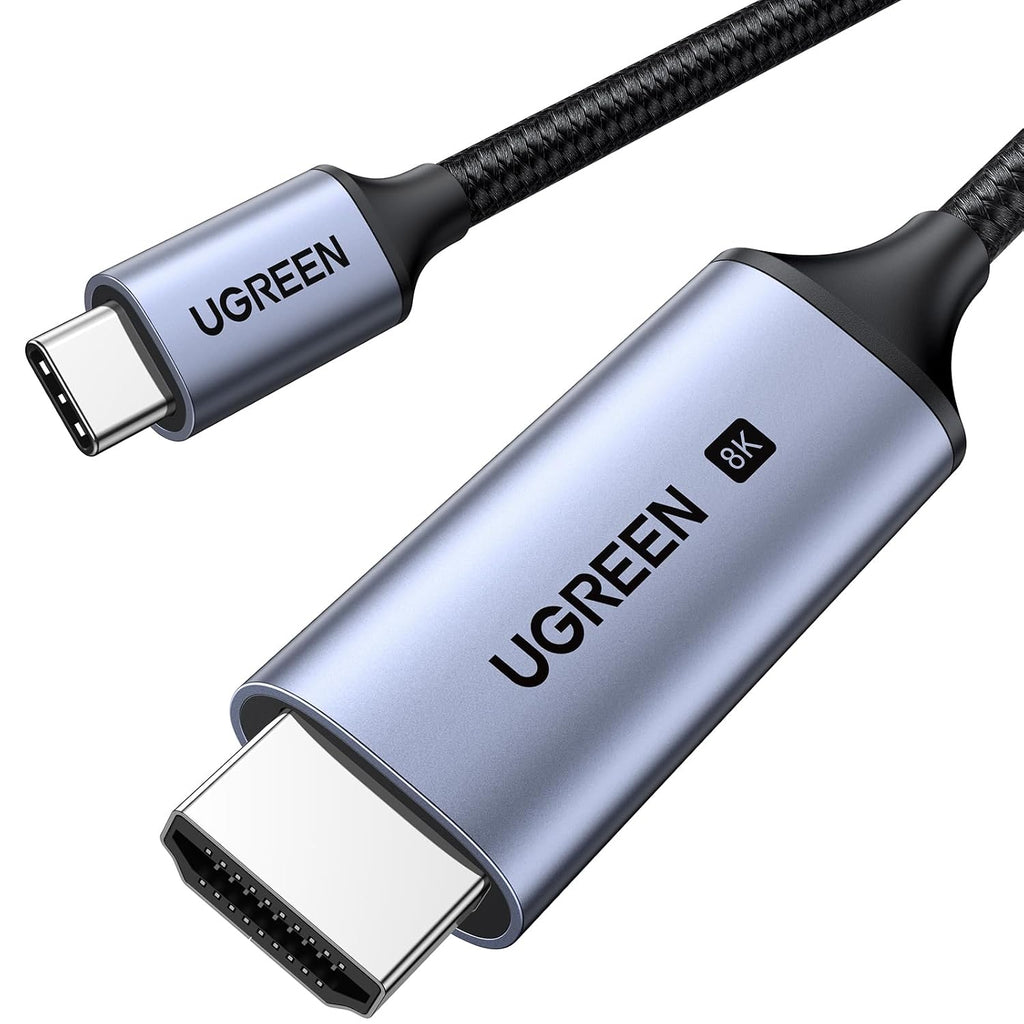 UGREEN USB C a HDMI 2.1 Cable 8K@60Hz 4K@240Hz para Home Office, 6.6FT