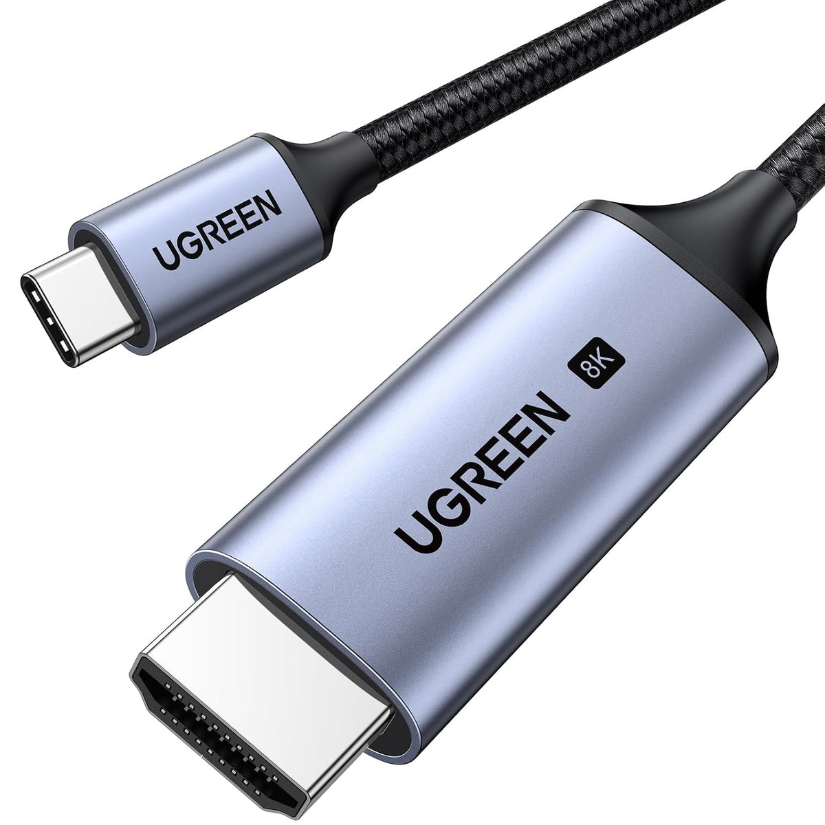 UGREEN USB C a HDMI 2.1 Cable 8K@60Hz 4K@240Hz para Home Office, 6.6FT