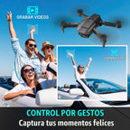Dron con cámara para adultos, niños principiantes, 1080P HD FPV Mini Drone RC plegable con 2 baterías, retención de altitud, despegue/aterrizaje con una tecla, cámara ajustable de 90°, control de