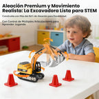 mini RC Excavator Toy 1:64 Vehículo de construcción de aleación de control remoto