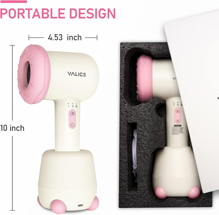 YALICE Secador de pelo inalámbrico para bebés y niños, secador de p...