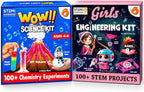 ButterflyEdufields - Mini kit de ingeniería para niñas de 8, 10, 12, 15 años y más de 100 experimentos científicos para niños de 4, 5, 6, 7, 8 años