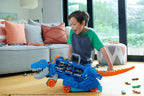 Hot Wheels City Ultimate Transportador T-Rex y 2 Autos de Moda a Escala