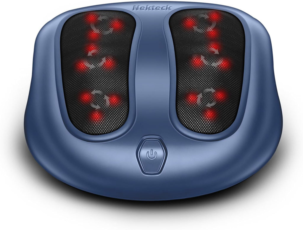 Nekteck Masajeador de pies Shiatsu con calor para neuropatía
