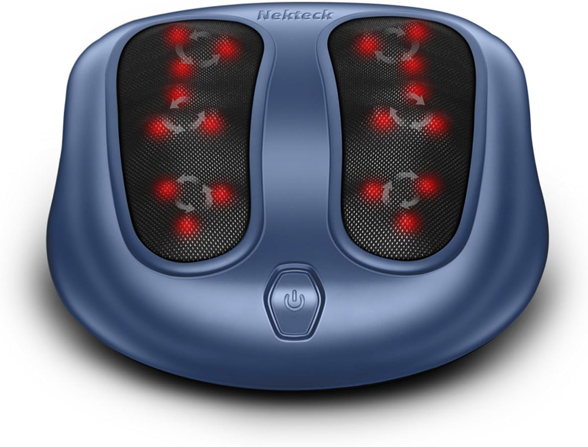 Nekteck Masajeador de pies Shiatsu con calor para neuropatía