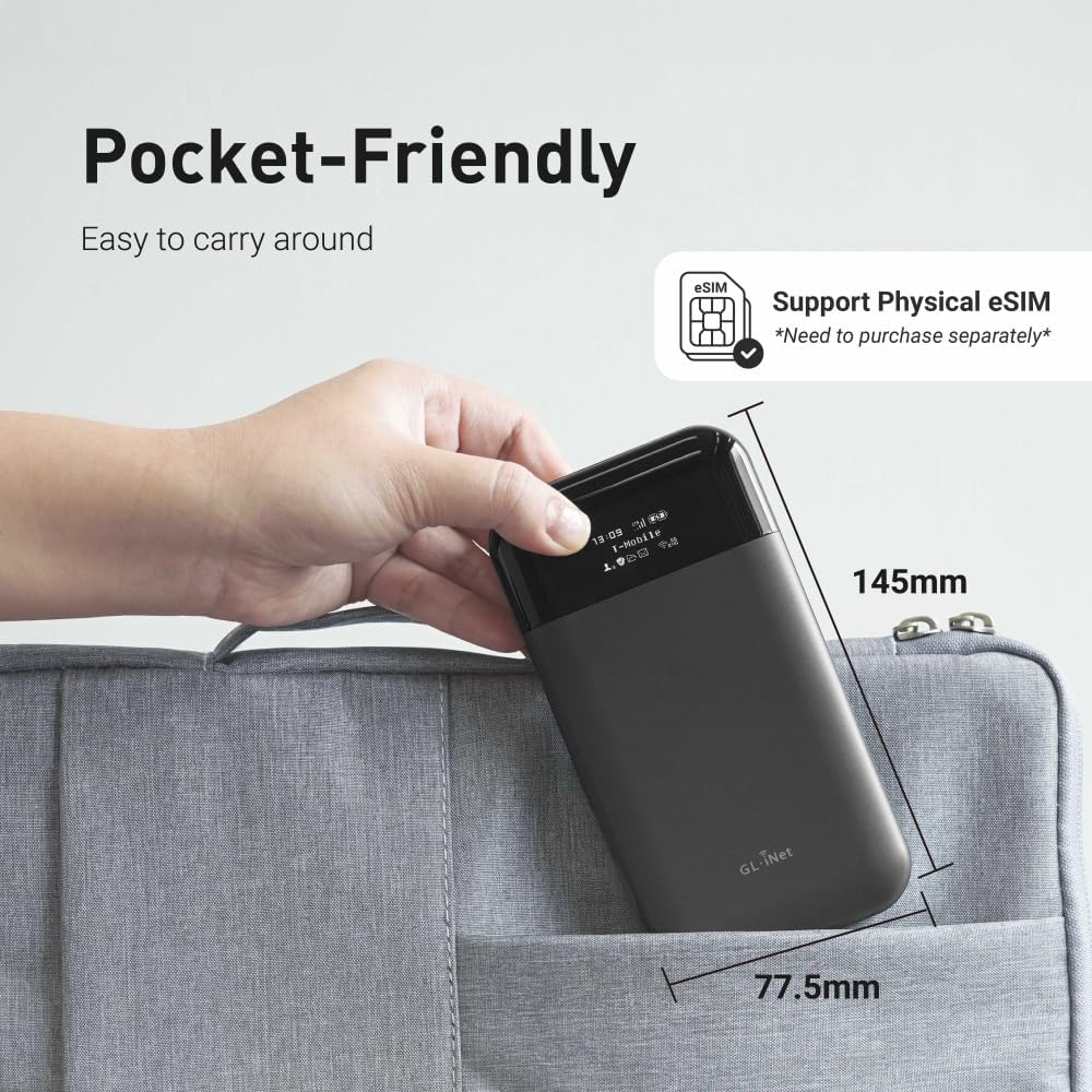 GLiNet GL-E750V2 4G LTE Hotspot Wi-Fi portátil para