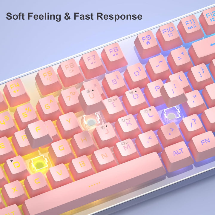Combo de teclado y mouse para juegos, teclado K1 con retroiluminaci...