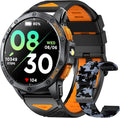 Relojes inteligentes militares con GPS integrado, más de 170 modos deportivos para hombres con linterna, reloj inteligente para teléfonos Android y iPhone, pantalla AMOLED de 1.43 pulgadas, llamadas