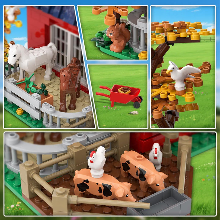 Western Farm - Juego de construcción de casa de granero