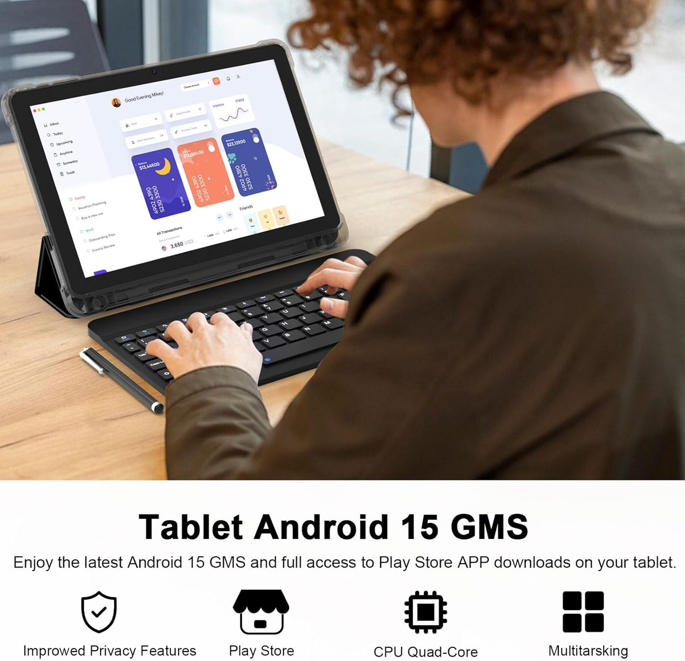 CUPEISI Tablet Android 15 de 10 pulgadas, 20 GB de RAM+128 GB de RO...