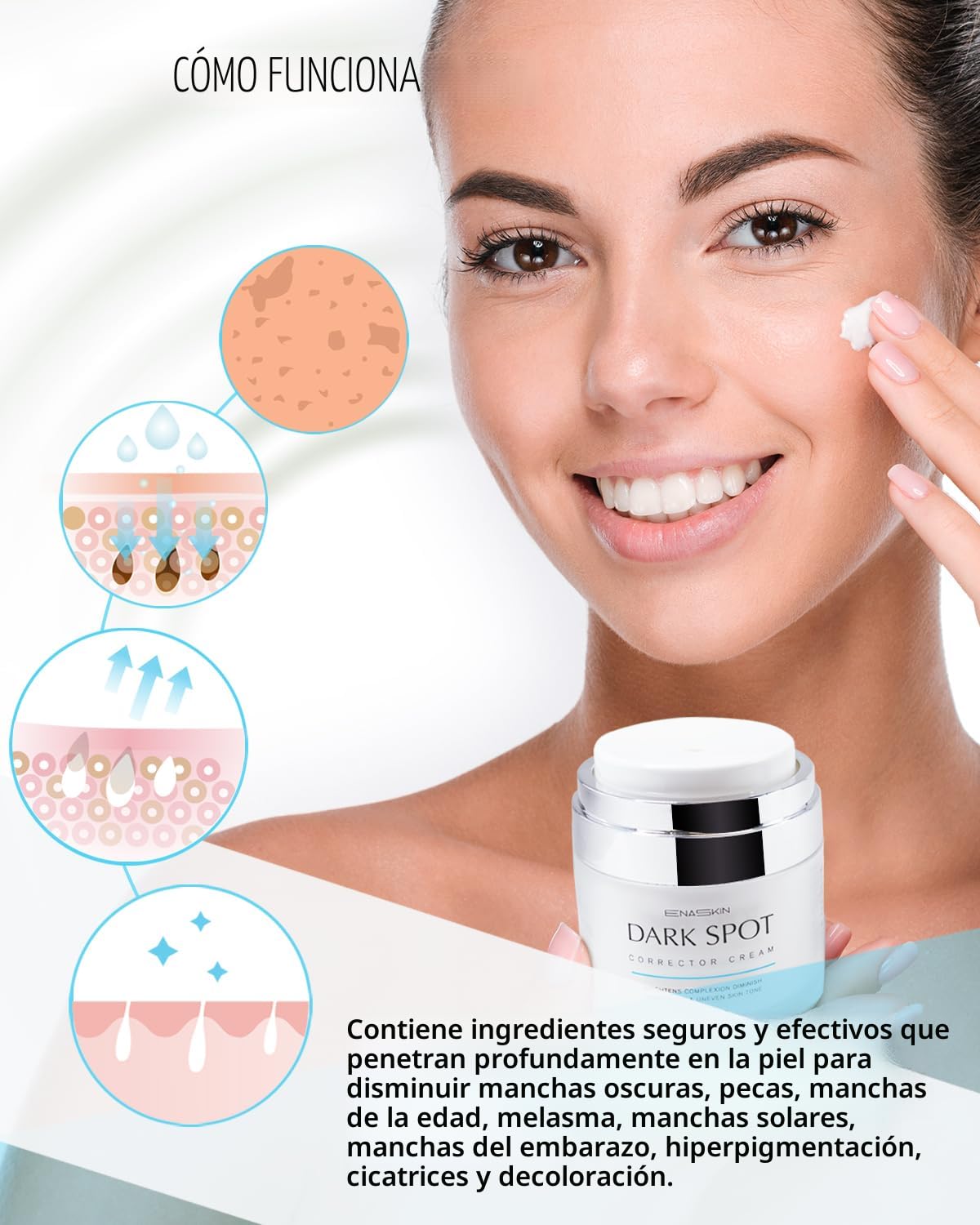 Corrector de Manchas Oscuras para Cara y Cuerpo: Tratamiento de Hip...