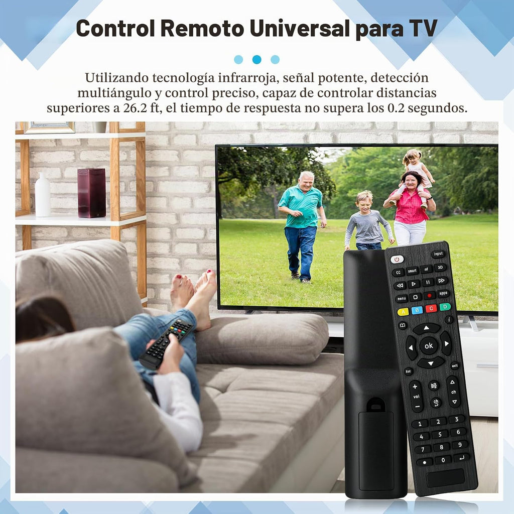 Paquete de 50 unidades de repuesto universales para TV, compatible con todos los televisores inteligentes, LED, LCD, HDTV, serie 3D, para motel, hotel, hogar de ancianos, regular