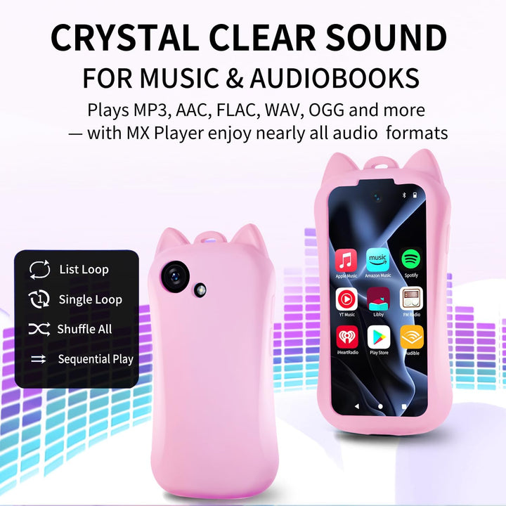 Reproductor de MP3 con Bluetooth WiFi 80GB reproductor de música di...