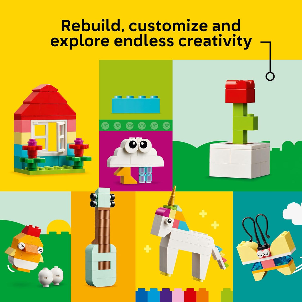 LEGO Bloques de construcción clásicos y vibrantes de caja