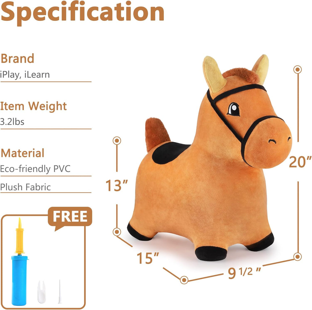 Hopping Horse, iPlay, iLearn caballo saltarín, inflable, jug