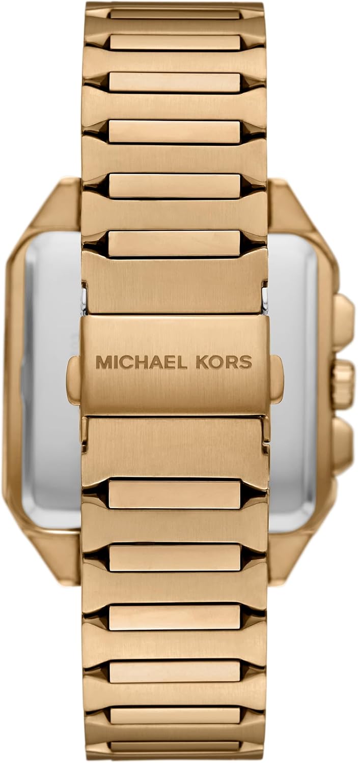 Michael Kors Hayes Square Sports Reloj para hombre, reloj de acero inoxidable para hombre
