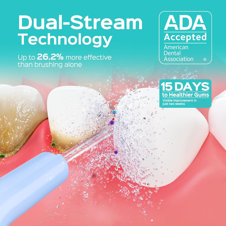 COSLUS - Irrigador de agua portátil para dientes: 4 modos y 5 nivel...