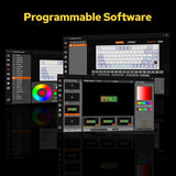 EPOMAKER Ajazz AK820 Pro Teclado mecánico inalámbrico 75% con panta...