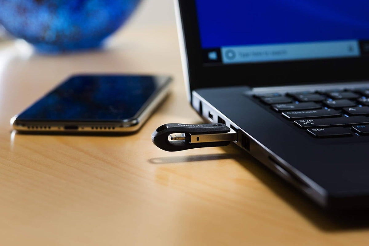 SanDisk Unidad flash iXpand Go de 256 GB - Para tu iPhone 14 o ante...