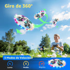 Foam UFO Drone para niños, Avión RC acrobático con luces LED, 15 min de vuelo