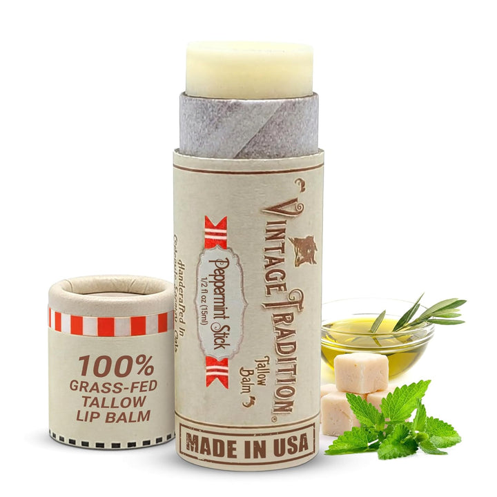 Vintage Tradition - Bálsamo labial hidratante de ternera con aceite...