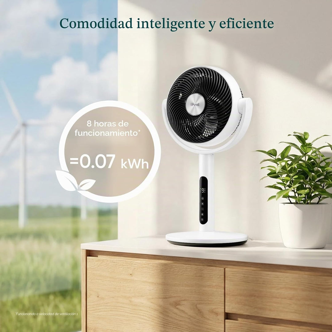 Levoit - Ventilador de pie para dormitorio, ventilador oscilante de...