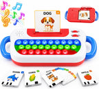 Tarjetas didácticas parlantes con teclado emergente, juguetes de
