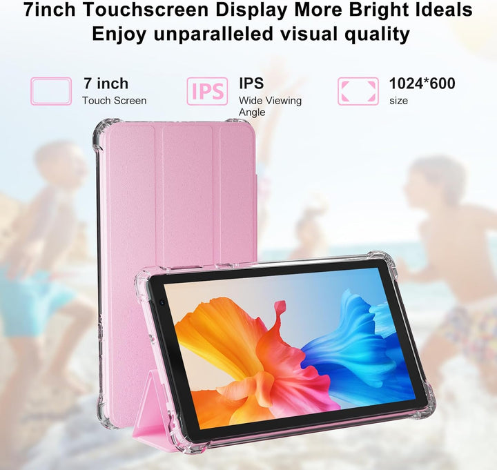 PEICHENG Tablet con funda protectora, 7 "IPS 1024 * 600 Android...