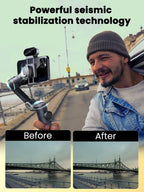 AOCHUAN Versión XE AI, estabilizador gimbal para smartphone, seguimiento de IA sin aplicación, control de gestos, gimbal Inception de 360° con TikTok YouTube, trípode de mano plegable de 3 ejes para