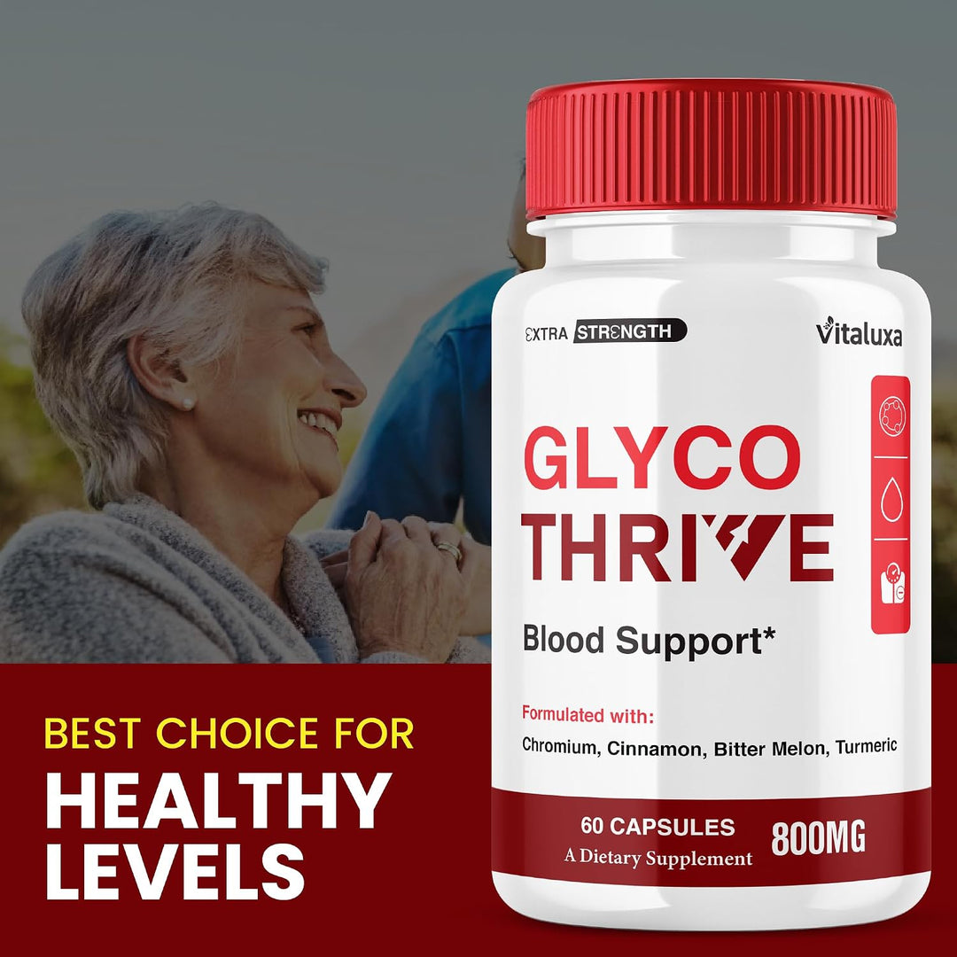 Glyco Thrive Capsules, pastillas de suplemento de apoyo sanguíneo G...