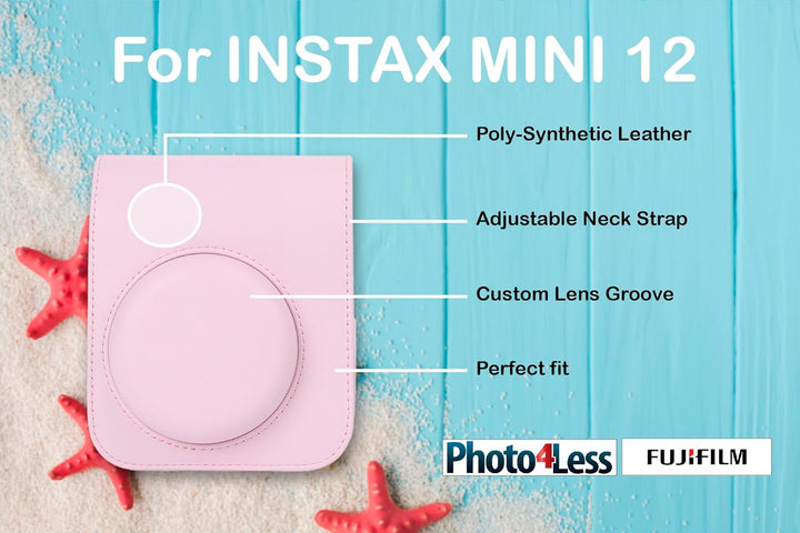 Fujifilm Instax Mini 12 - Cámara de película instantánea color rosa...