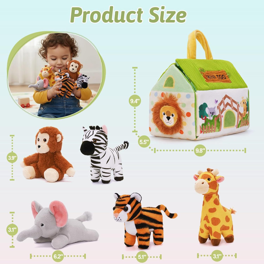 OUOZZZ Juguetes para niños de 1, 2 y 3 años, juego de animales de p...