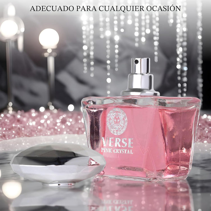 Verse Pink Crystal Eau De Parfum para Mujer - Notas Superiores de G...