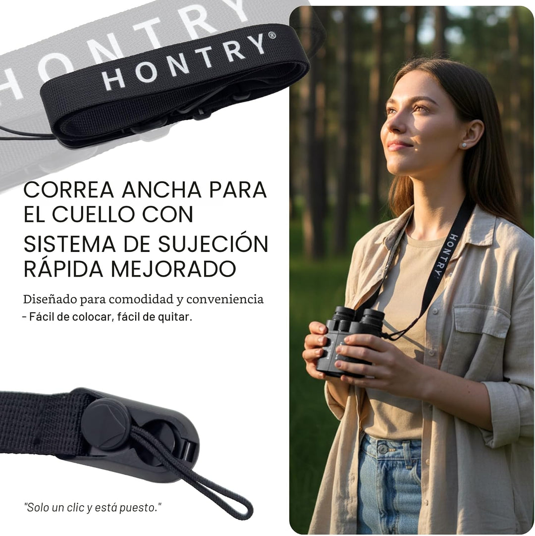 Hontry - Prismáticos para adultos y niños, prismáticos compactos de...