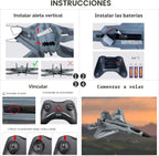 HAWK'S WORK Avión RC de 2 canales, avión F-22 listo para volar,...