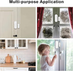 Sensor de puerta inteligente WiFi: sensor de contacto abierto de puerta para seguridad del hogar, sensor de ventana inalámbrico, asegura tu hogar con alertas instantáneas y automatización inteligente