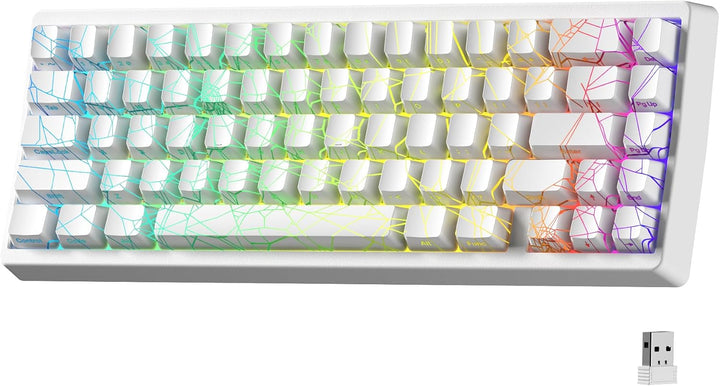 HITIME x XVX M67 Teclado inalámbrico 60% por ciento, teclado para j...
