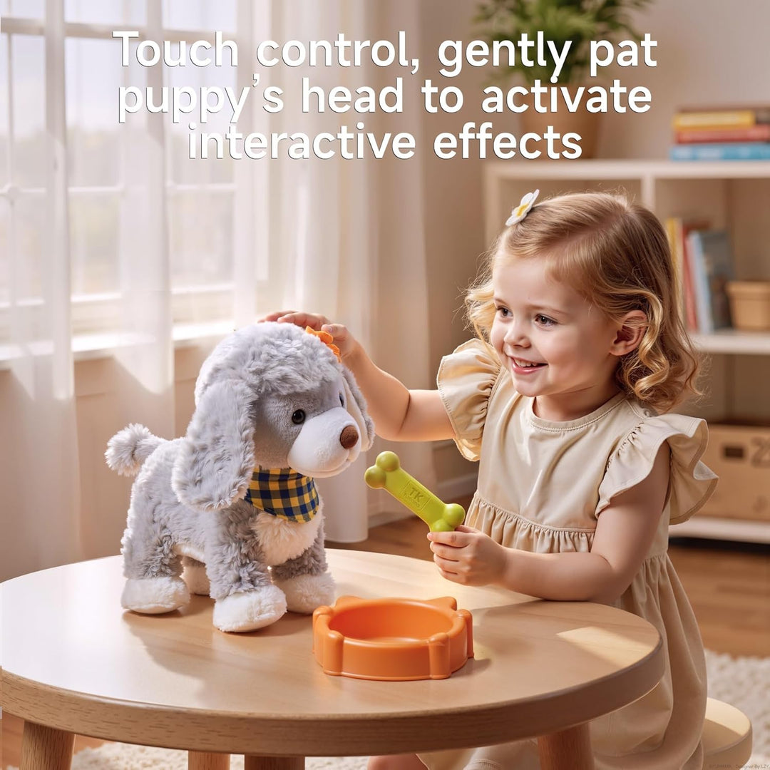 TUMAMA Juguete electrónico interactivo para cachorros de peluche, l...