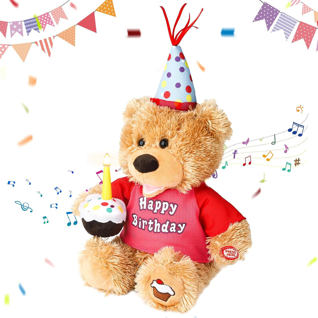 Humor Ted Oso de peluche interactivo bailando y cantando feliz cump...