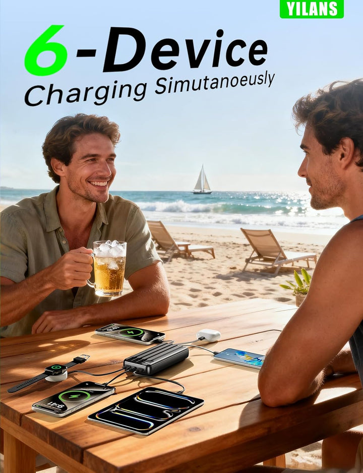 Cargador portátil, banco de energía de 50000 mAh con cable incorpor...