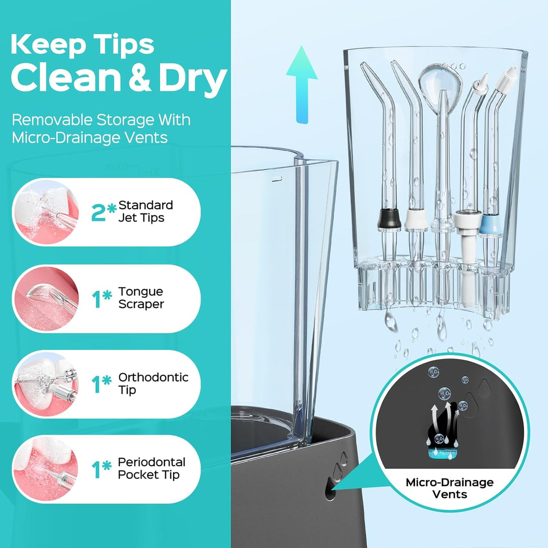 COSLUS Excelente irrigador dental para limpieza de dientes: 12 ajus...