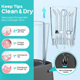 COSLUS Excelente irrigador dental para limpieza de dientes: 12 ajus...
