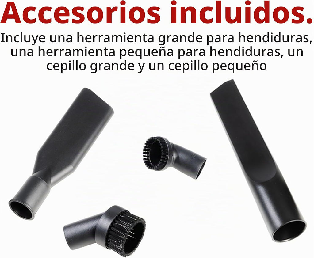 Adam's Polishes Aspiradora ciclónica de alta calidad para detalles de automóvil, para garaje, tienda, hogar, potente succión, ligera, portátil, resistente, 4 accesorios incluidos