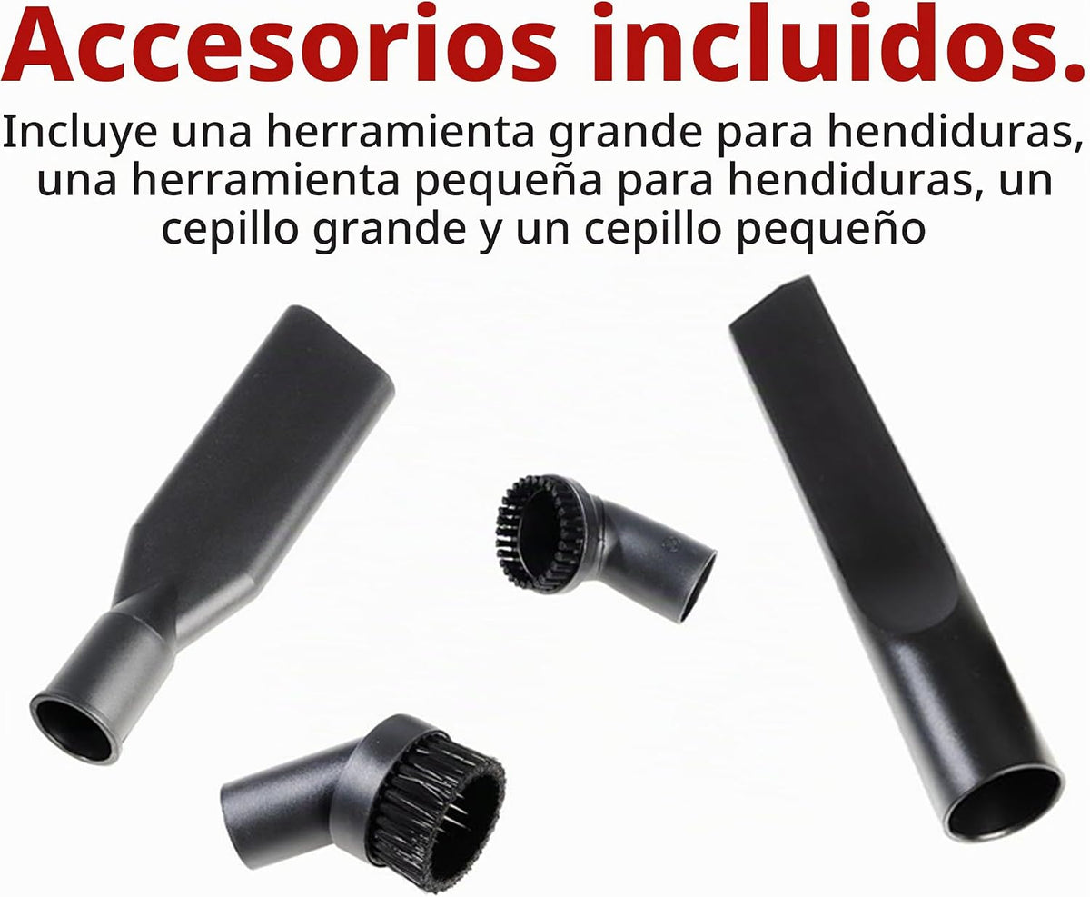 Adam's Polishes Aspiradora ciclónica de alta calidad para detalles de automóvil, para garaje, tienda, hogar, potente succión, ligera, portátil, resistente, 4 accesorios incluidos