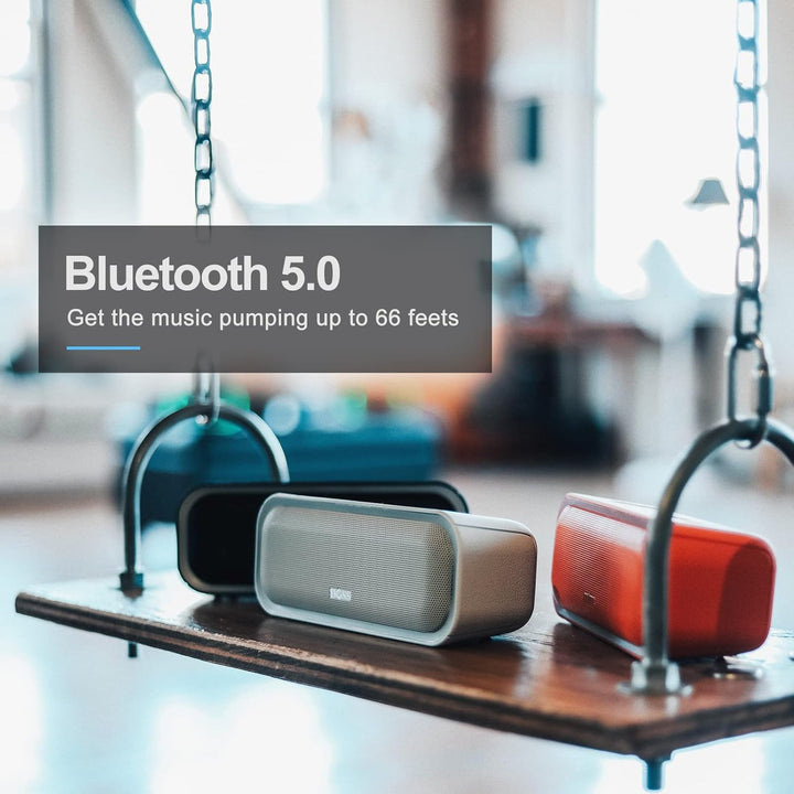 DOSS Bocina SoundBox Pro Bluetooth inalámbrica portátil con sonido...