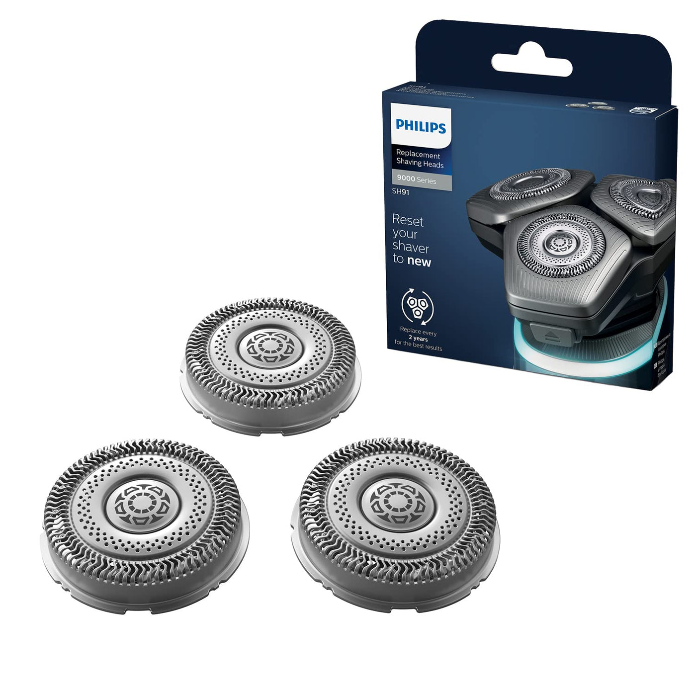 Cabezal de repuesto para afeitadora Philips Series 9000 y cuchillas...