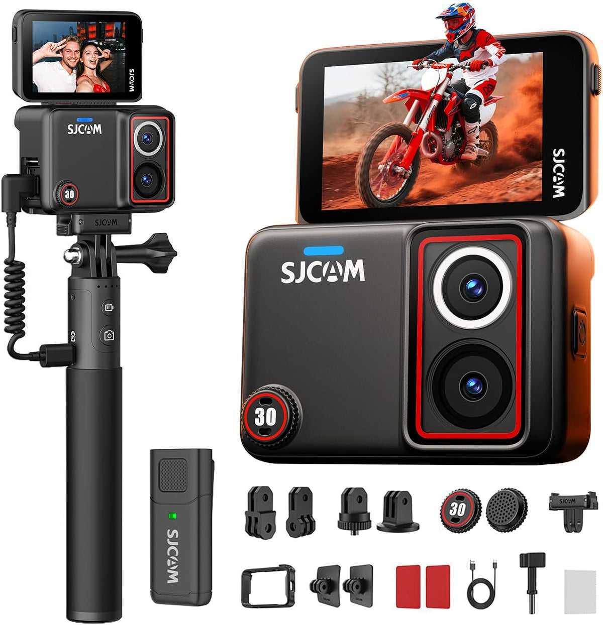 SJCAM SJ30 6K Cámara de acción Vlogging con micrófono inalámbrico 8K/6K/5K