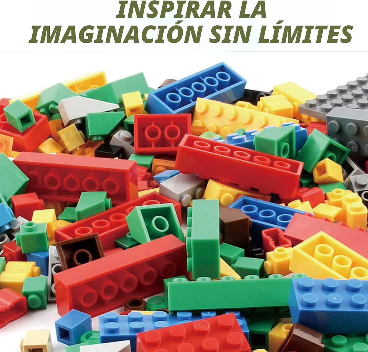 HUIZDQ 1500 piezas de ladrillos de construcción, bloques pequeños clásicos a granel, juego de ladrillos clásicos bloques de construcción básicos compatibles con todas las principales marcas